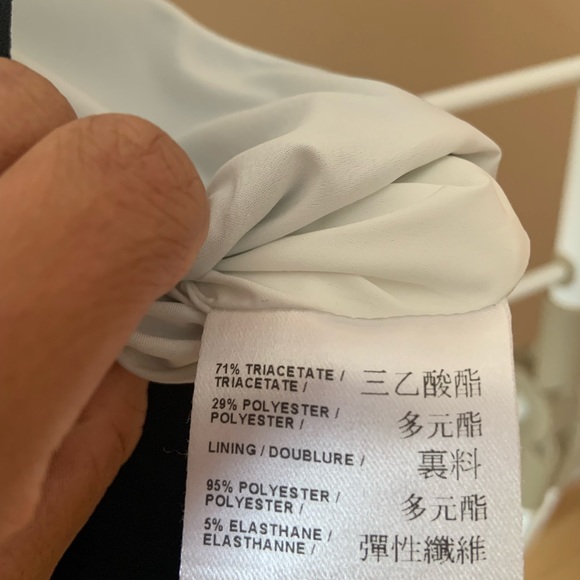 Judith & Charles Black, Ivory and Burgundy Sheath Dress Size 10 - Picture 8 of 9